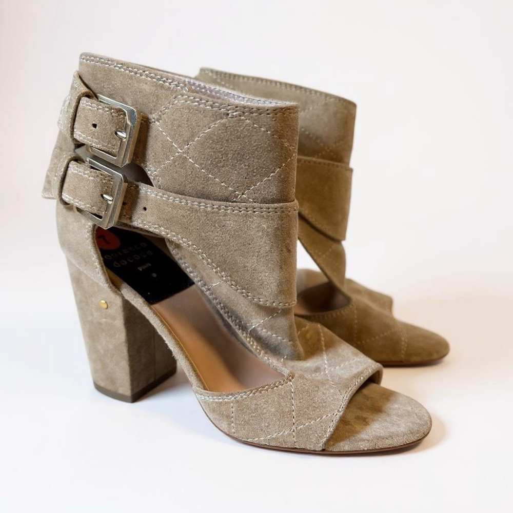 Laurence Dacade Rush booties shoes Taupe Suede Leather‎ NWOB 36.5 37 7 6.5 READ